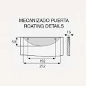 Puxador de Zamak Metalizado Cromado Mate 2433
