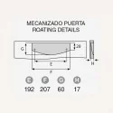 Puxador de Zamak Metalizado Cromado Mate 7200