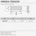 Puxador de Zamak Metalizado Cromado Mate 4055