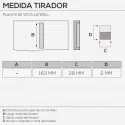 Puxador de Zamak Metalizado Cromado Mate 4082E