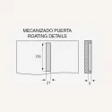 Puxador de Zamak Metalizado Cromado Mate 4082E