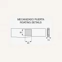Puxador de Zamak Metalizado Cromado Mate 7218