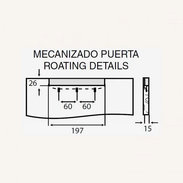 Puxador de Zamak Metalizado Cromado Mate 4089E
