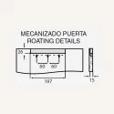 Puxador de Zamak Metalizado Cromado Mate 4089E
