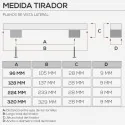 Puxador de Zamak Preto Fosco 4749