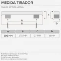 Puxador de Zamak Preto Fosco 4789