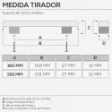 Puxador de Zamak Preto Fosco 0160E