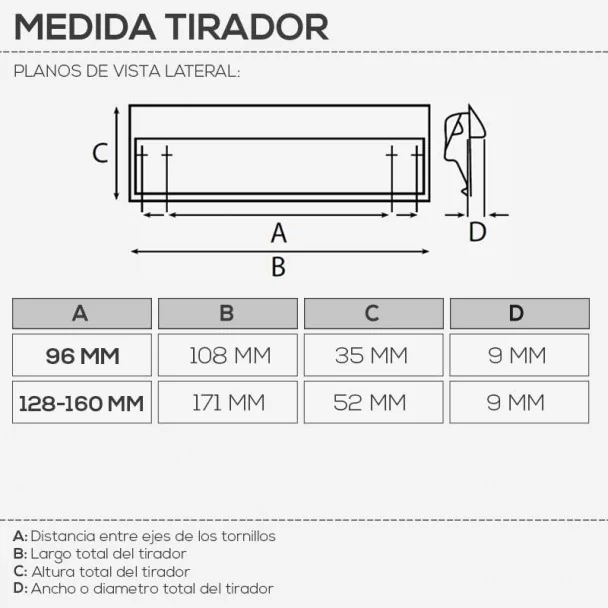 Puxador de Zamak Preto Fosco 4057E