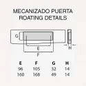 Puxador de Zamak Metalizado Cromado Mate 4057E