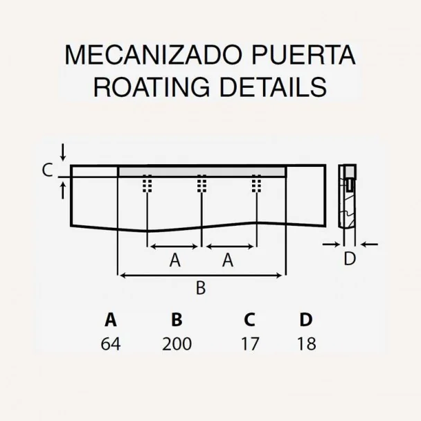 Puxador de Zamak Metalizado Cromado Mate 4090E