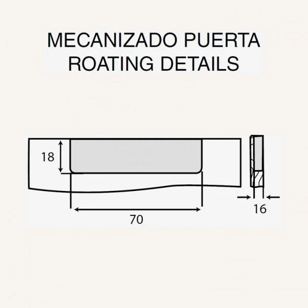 Puxador de Zamak Metalizado Cromado Mate 4025E