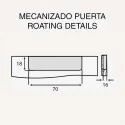 Puxador de Zamak Metalizado Cromado Mate 4025E