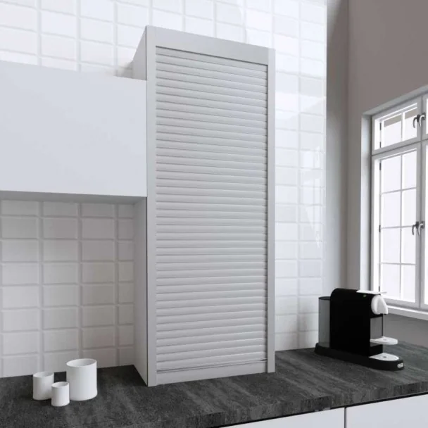 Kit Persiana 60 x 150 cm PVC Inox para Móveis de Cozinha
