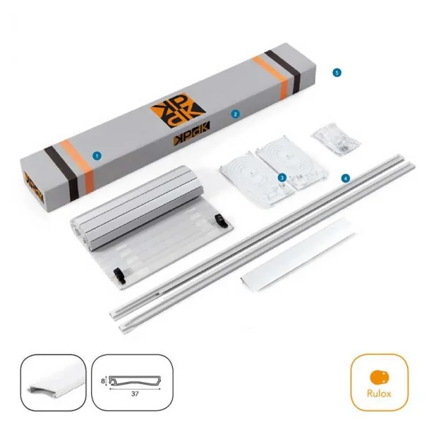 Kit Persiana 60 x 150 cm PVC Inox para Móveis de Cozinha