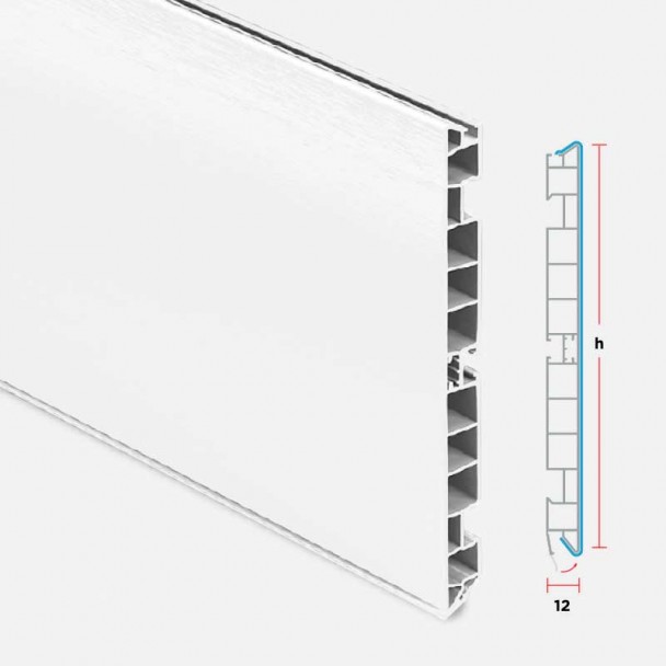 Rodapé de PVC Branco para Cozinha