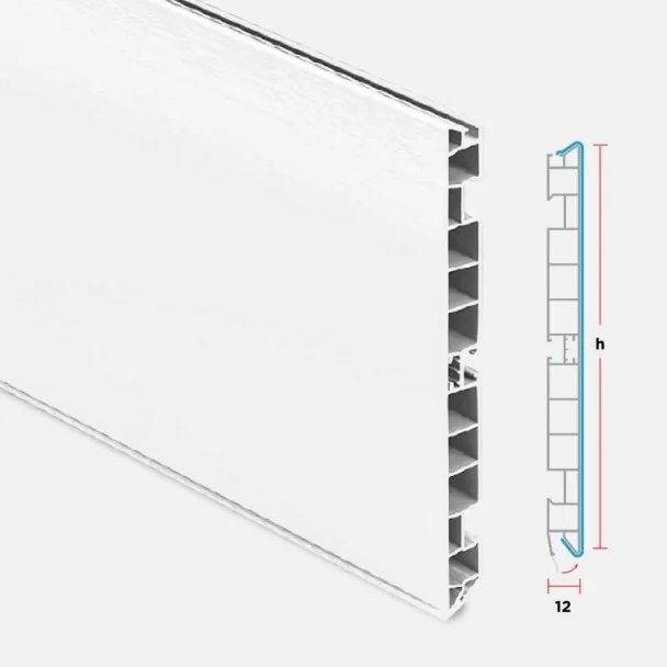 Rodapé de PVC Branco para Cozinha