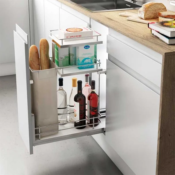 Rack para Garrafas e Pão Removível 3 Alturas Compact