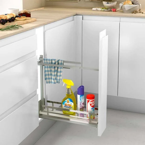 Suporte Removível para Toalhas Cozinha Flat Cromado
