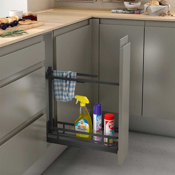 Suporte Removível para Toalhas Cozinha Flat Antracite