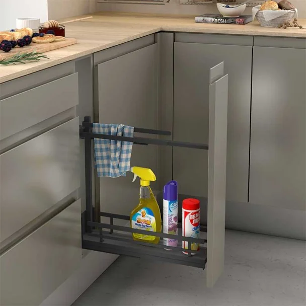 Suporte Removível para Toalhas Cozinha Flat Antracite