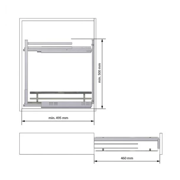 Suporte Removível para Toalhas Cozinha Flat Antracite