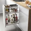 Rack para Garrafas Removível 3 Alturas Flat Cromado