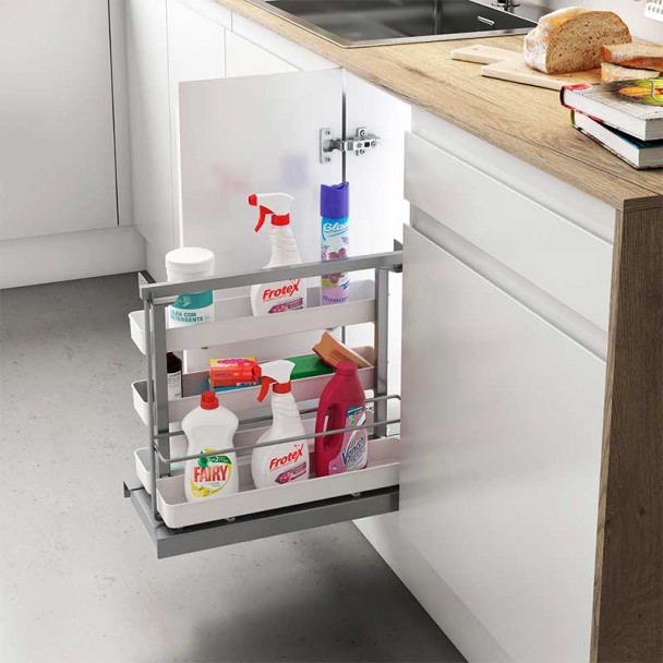 Removível Acessórios Limpeza Flat Prata