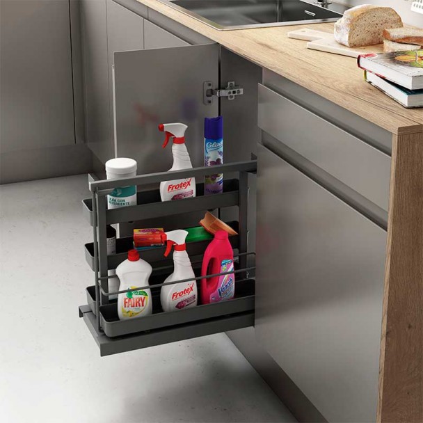 Removível Acessórios Limpeza Flat Prata Antracite