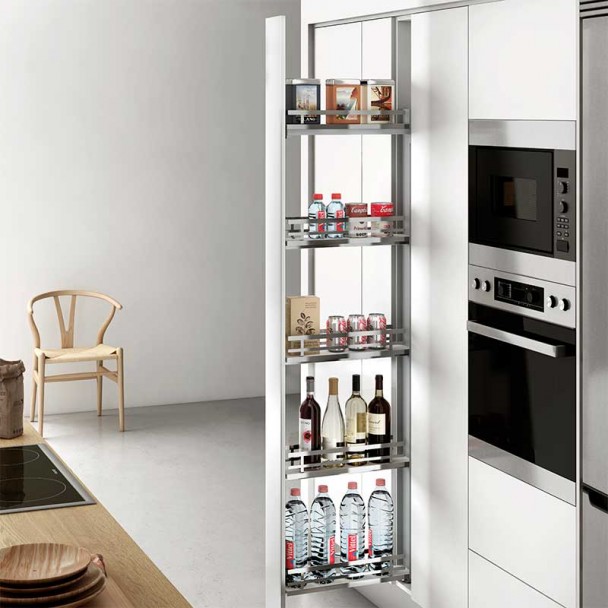 Kit Coluna Removível Slim Flat Cromo