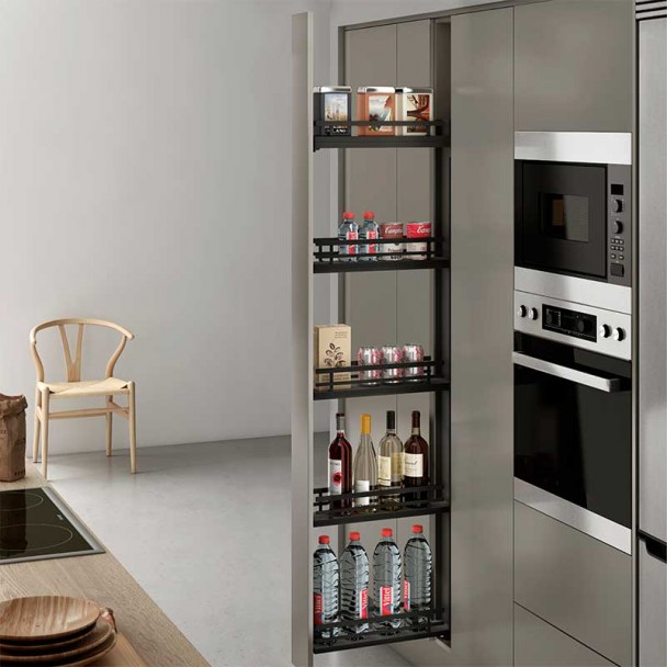 Kit Coluna Removível Slim Flat Antracite