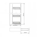 Kit Coluna Removível Slim Flat Antracite
