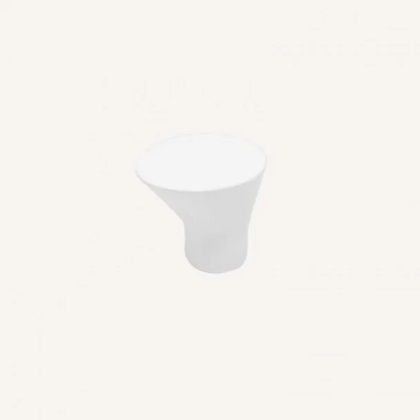 Maçaneta de Zamak Branco Fosco 3488