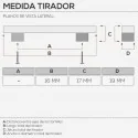 Maçaneta de Zamak Branco Fosco 3488