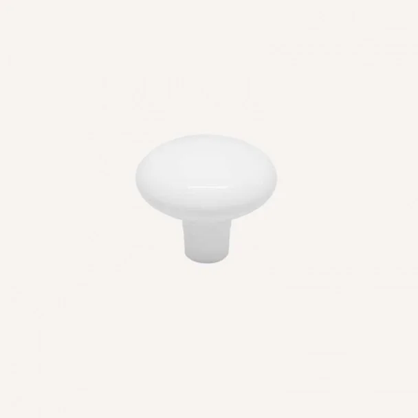 Maçaneta de Zamak Branco Fosco 3458