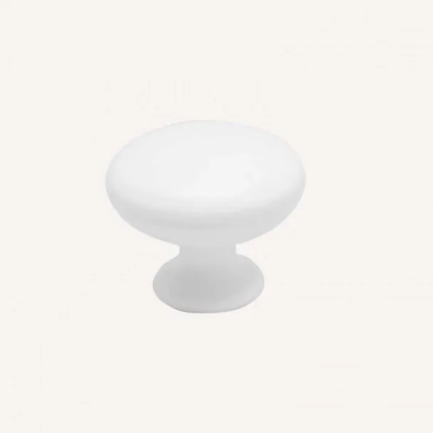 Maçaneta de Zamak Branco Mate, 3505
