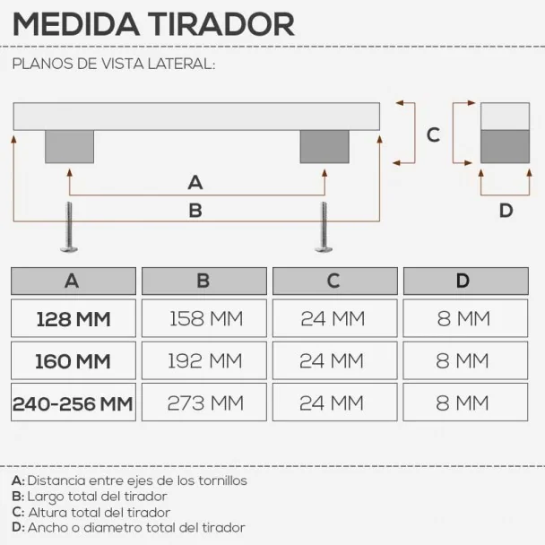 Puxador de Zamak Branco Fosco 4706