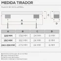 Puxador de Zamak Branco Fosco 4706