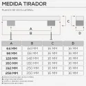 Puxador de Alumínio Branco Fosco 2450