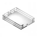Cesto para Coluna Removível Flat Cromo