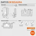 Dobradiça Angular 110º Ônix Blumotion