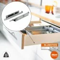 Conjunto de Corrediças Tandem Blumotion Extensão Total 30 kg