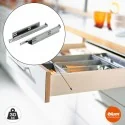 Conjunto de Corrediças Tandem Extensão Total 30 kg