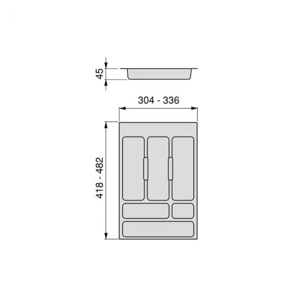 Porta-talheres universal Optima