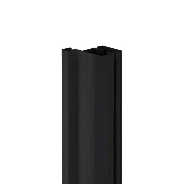 Perfil Gola Vertical Preto 8018