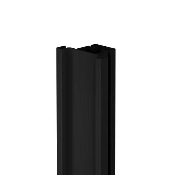 Perfil Gola Vertical Intermediário Preto 8012