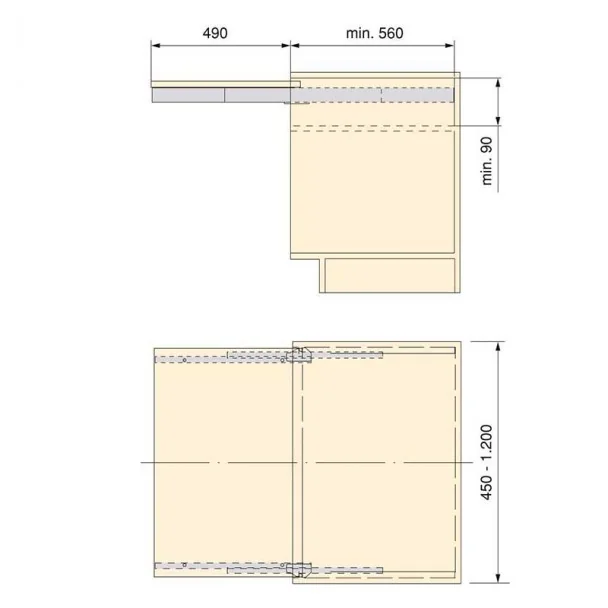 Corrediças para Mesa Extensível Shot