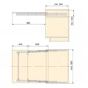 Corrediças para Mesa Extensível Lunch