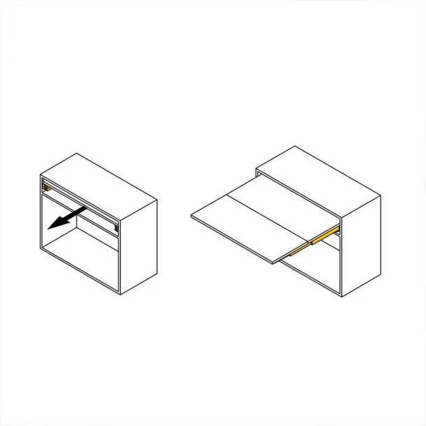 Corrediças para Mesa Extensível Lunch +39