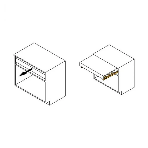 Corrediças para Mesa Extensível e Elevatória Oplà Top