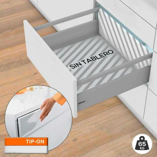 Extensão Cinza TIP-ON BLUMOTION 65 kg Tandembox Antaro D